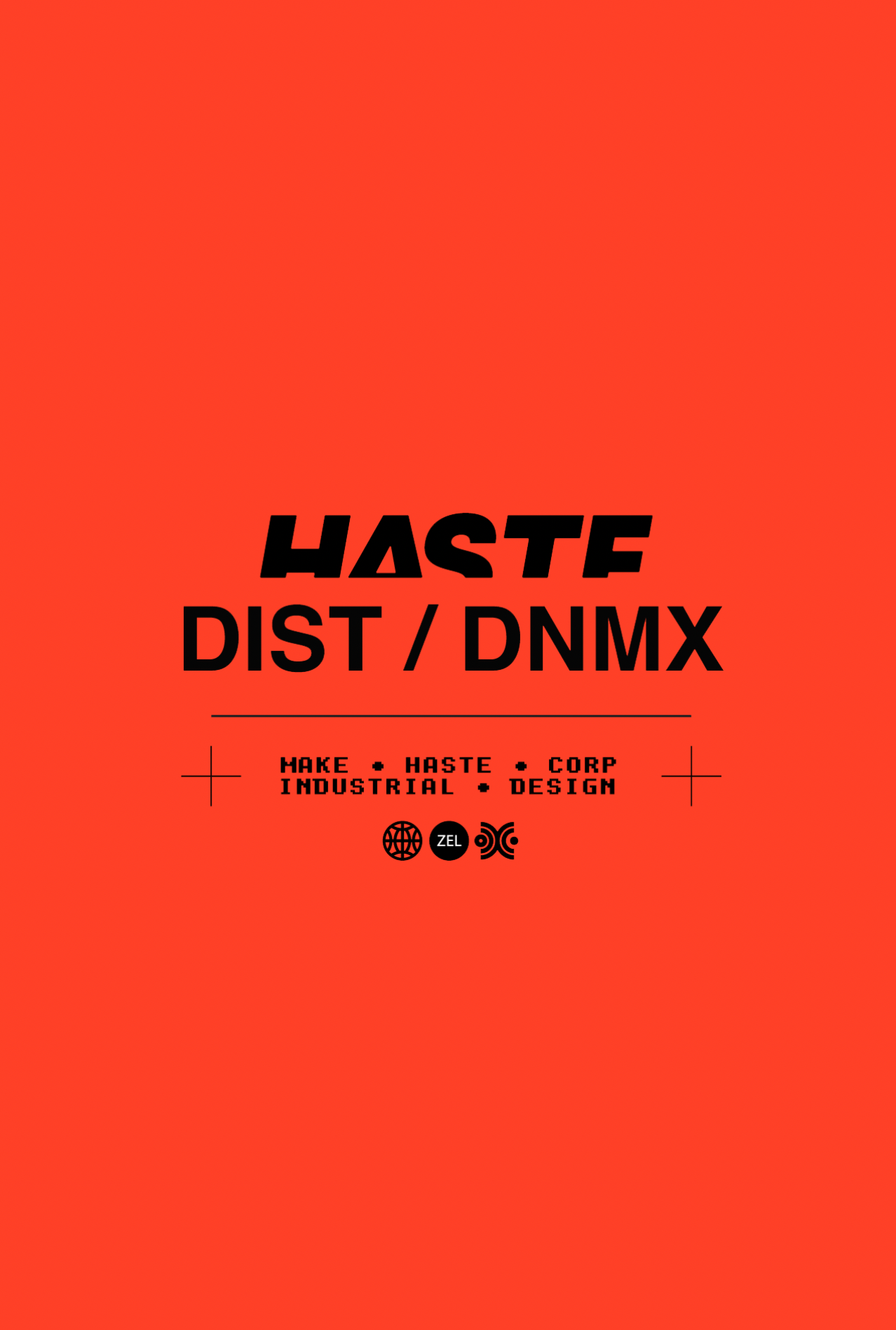 HASTE x DIST / DNMX ESP Long Sleeve T Black Fade
