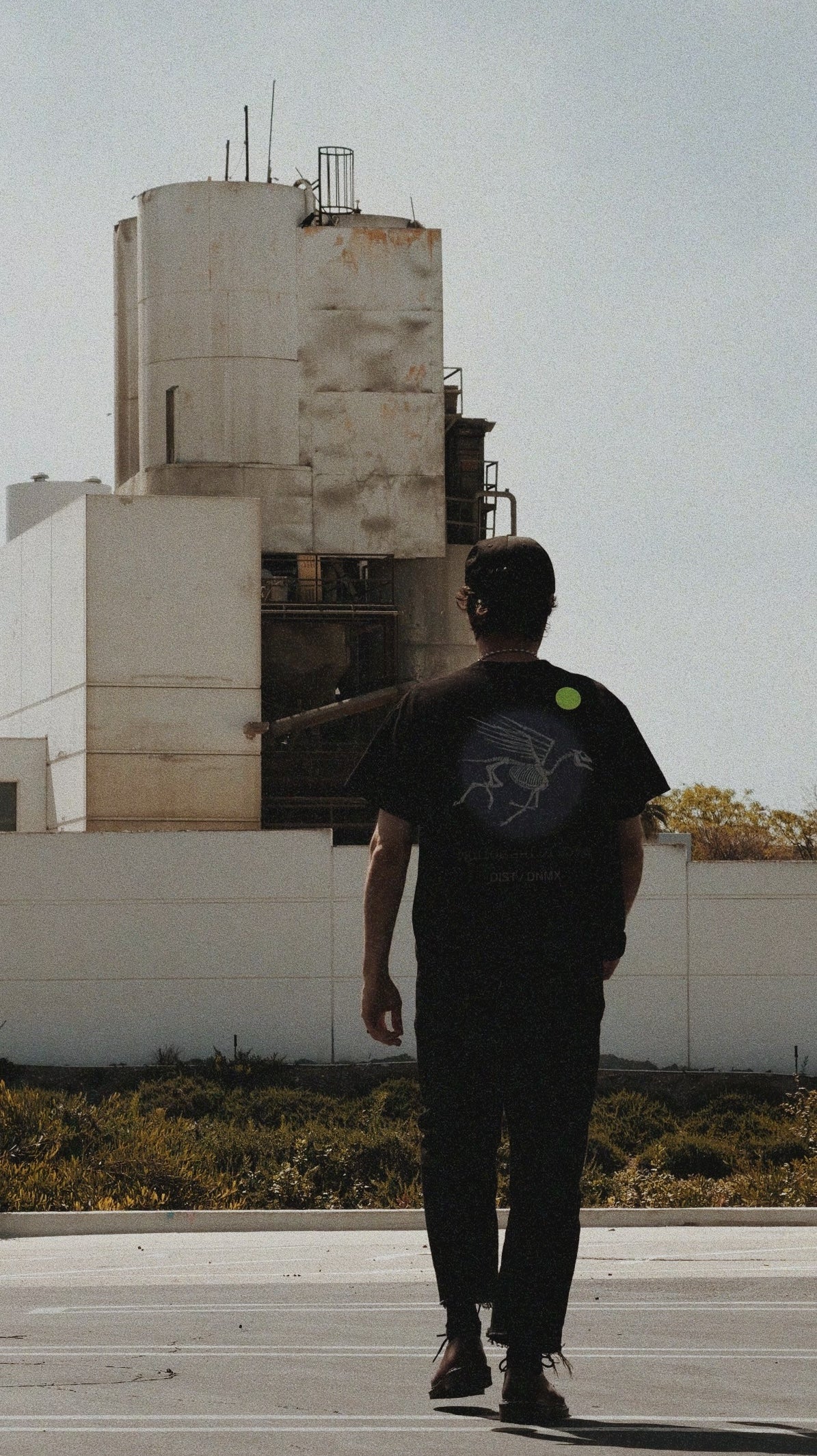 DIST / DNMX X SKULLPHONE "Pegasus" T in BLACK