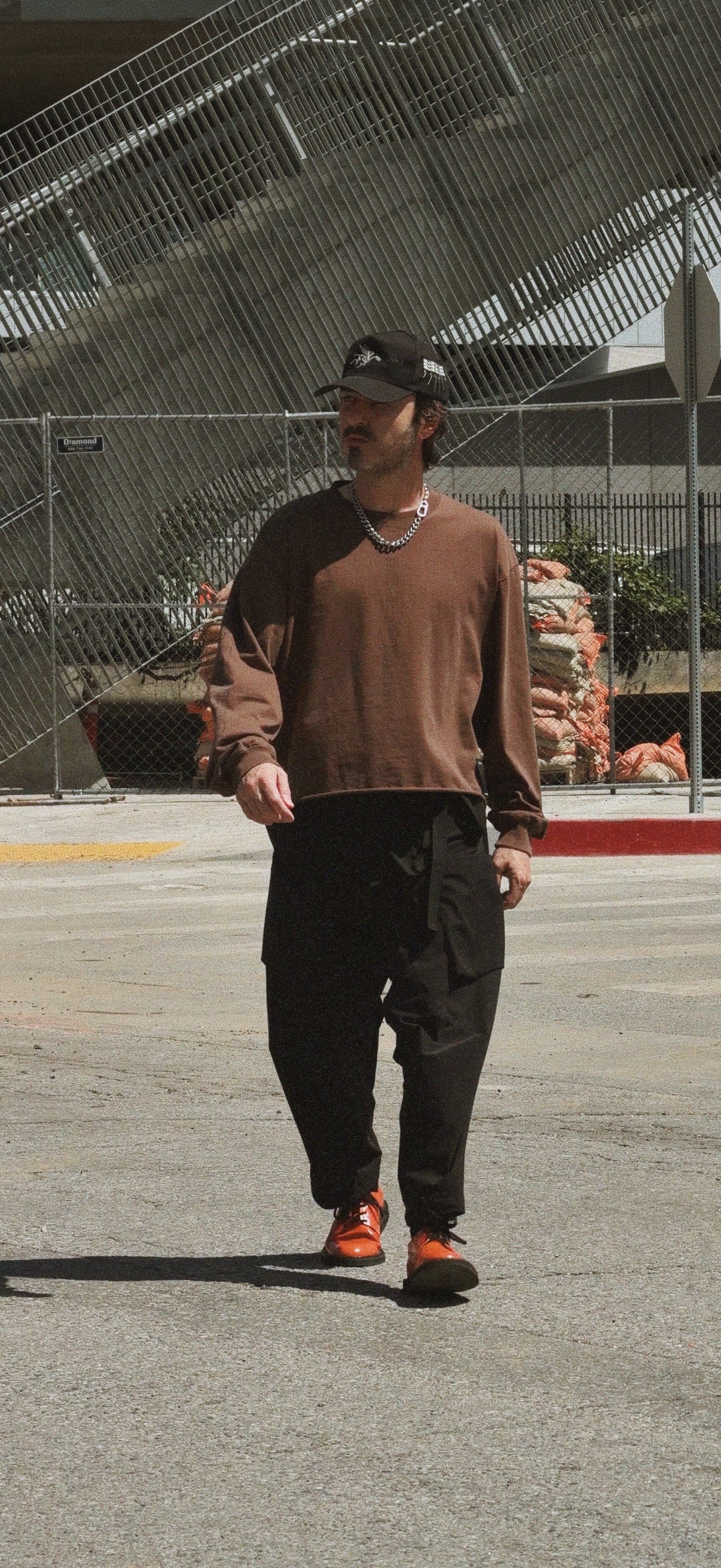 HASTE x DIST / DNMX ESP Long Sleeve T Brown