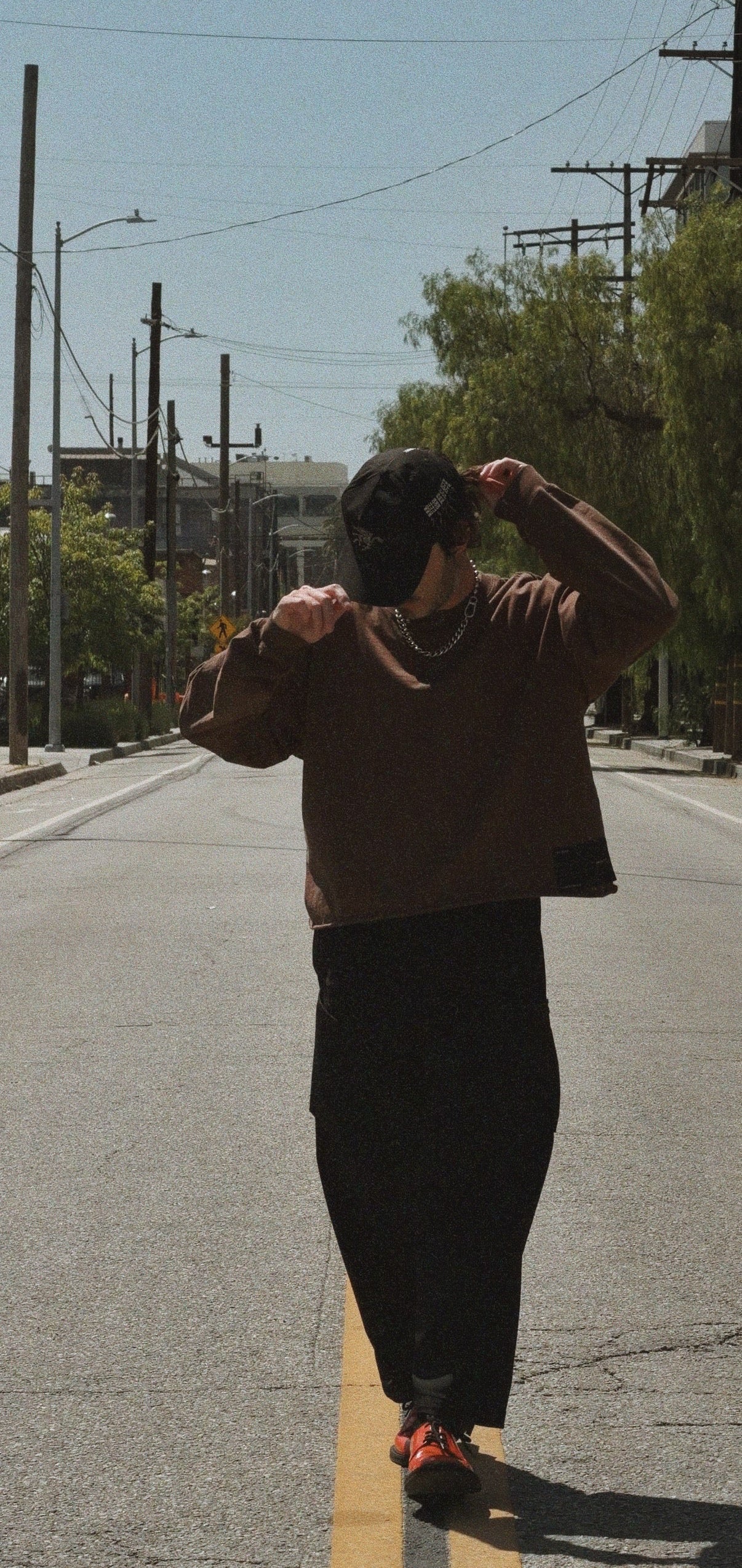HASTE x DIST / DNMX ESP Long Sleeve T Brown