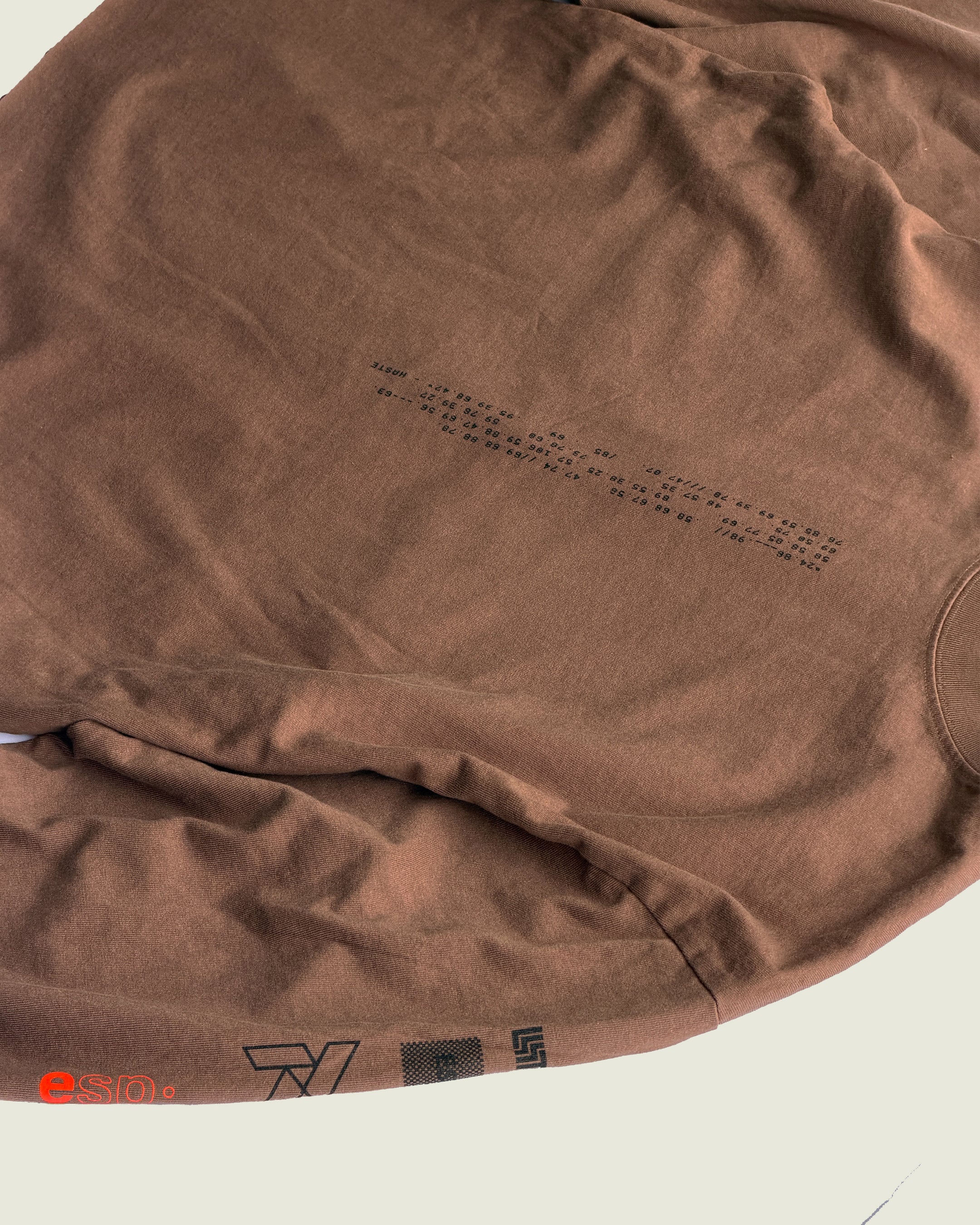 HASTE x DIST / DNMX ESP Long Sleeve T Brown