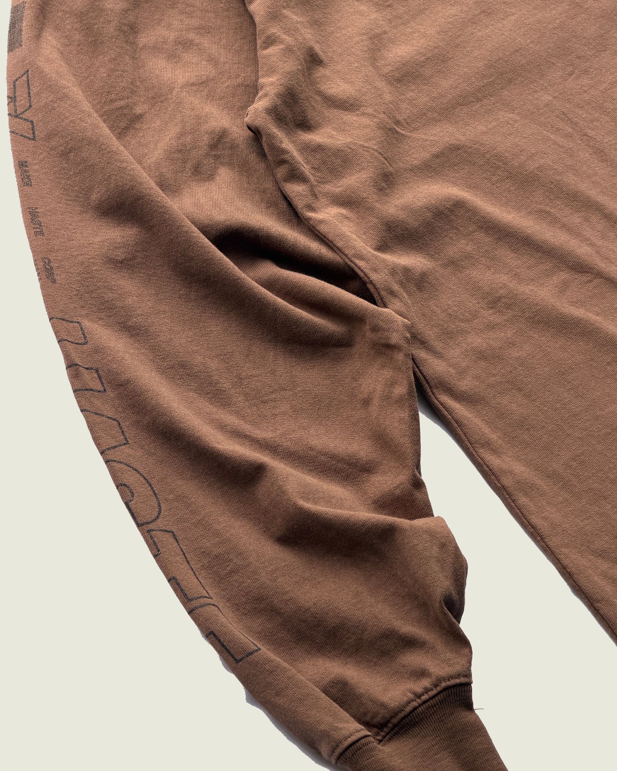 HASTE x DIST / DNMX ESP Long Sleeve T Brown