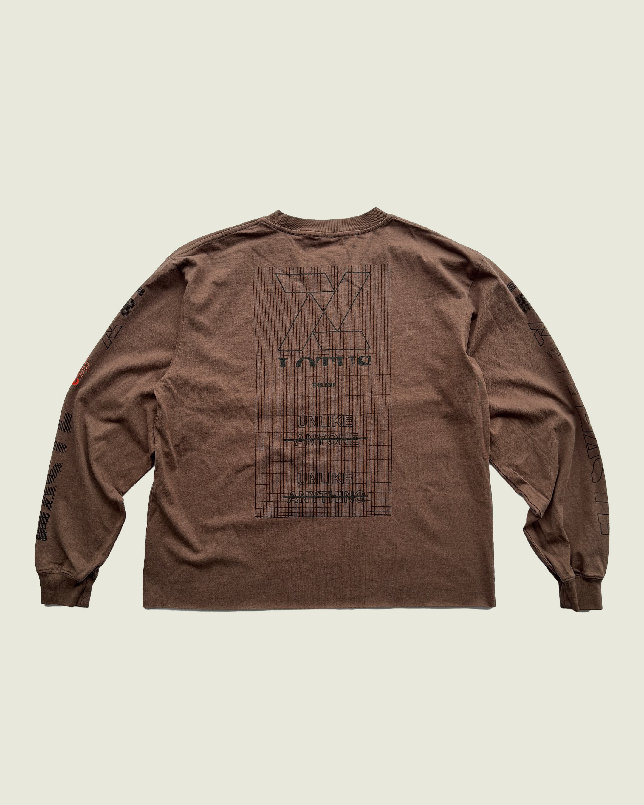 HASTE x DIST / DNMX ESP Long Sleeve T Brown