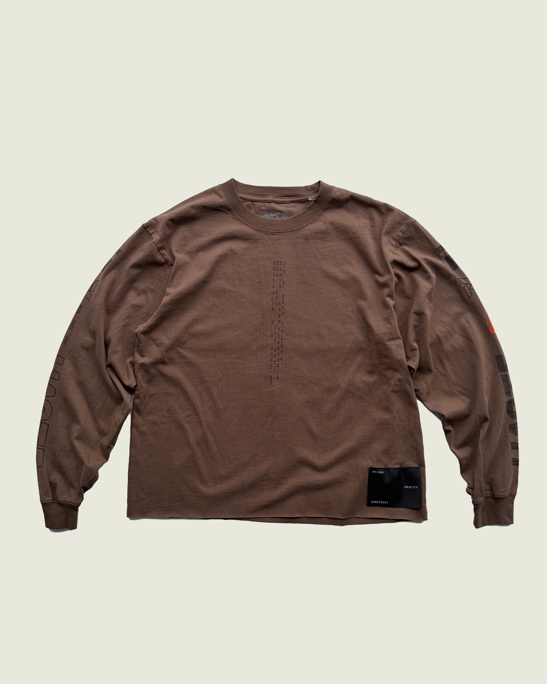 HASTE x DIST / DNMX ESP Long Sleeve T Brown