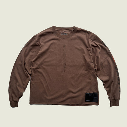 HASTE x DIST / DNMX ESP Long Sleeve T Brown