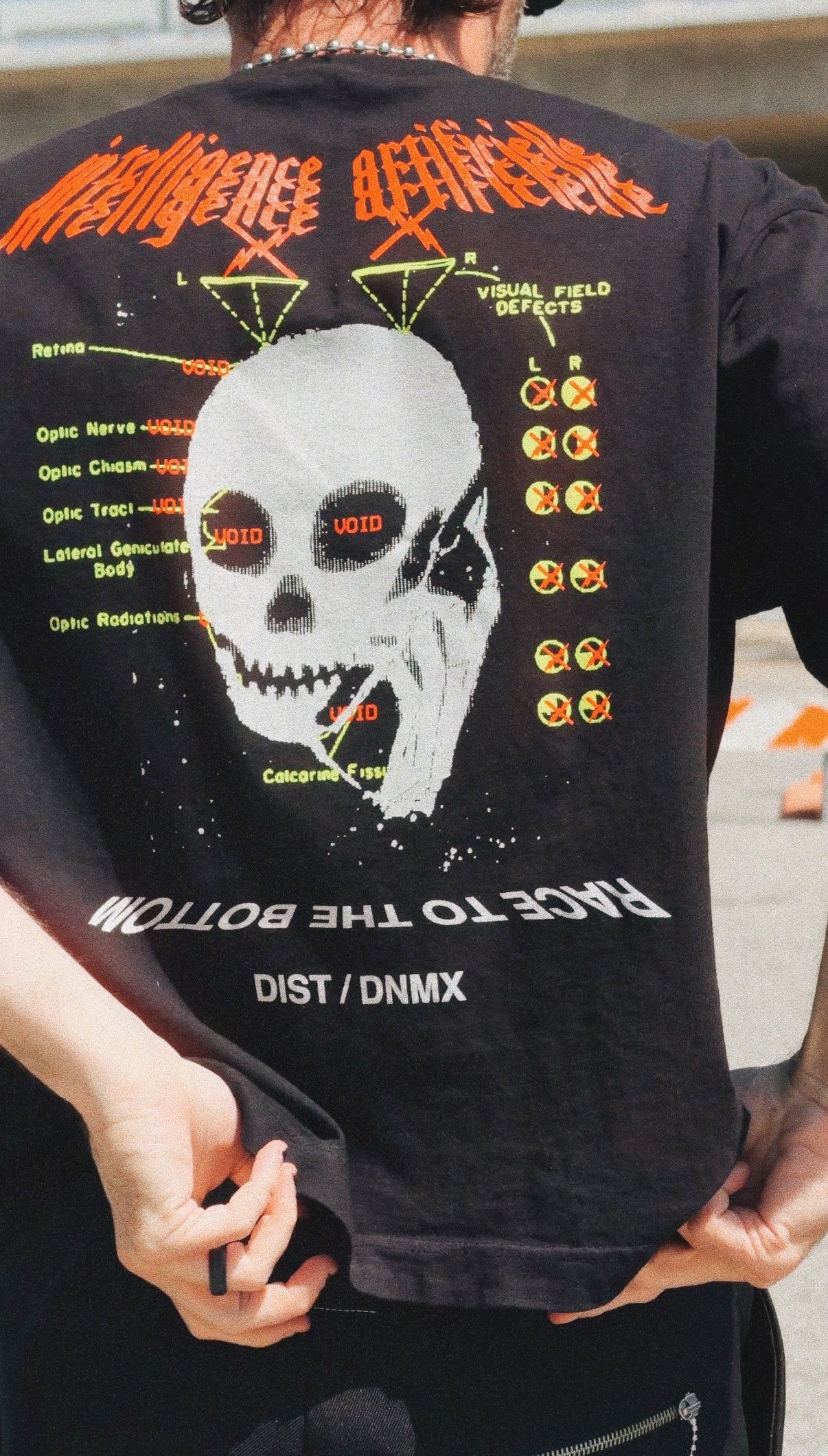 DIST / DNMX X SKULLPHONE "Intelligence Artificielle" T in BLACK