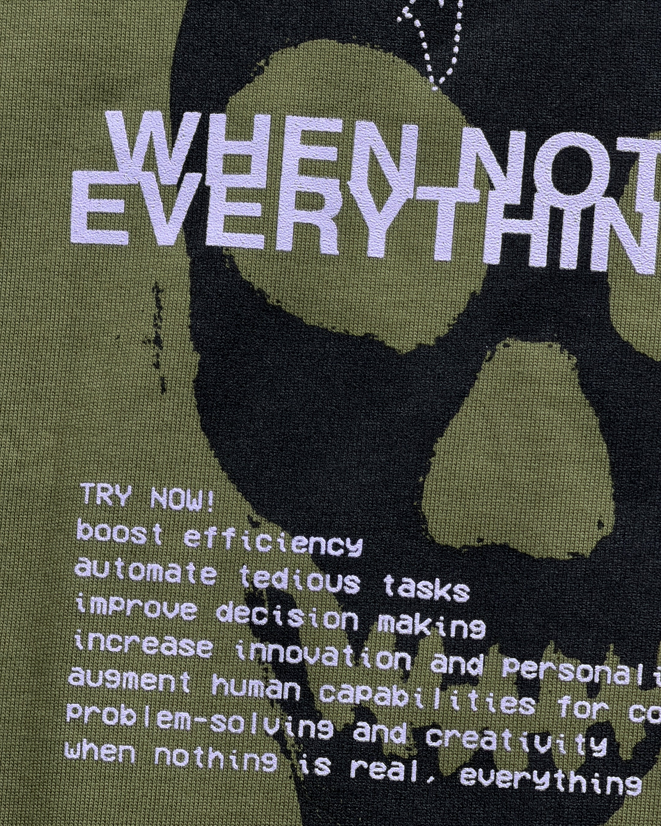 DIST / DNMX X SKULLPHONE "The Call of The Void" T in OLIVE