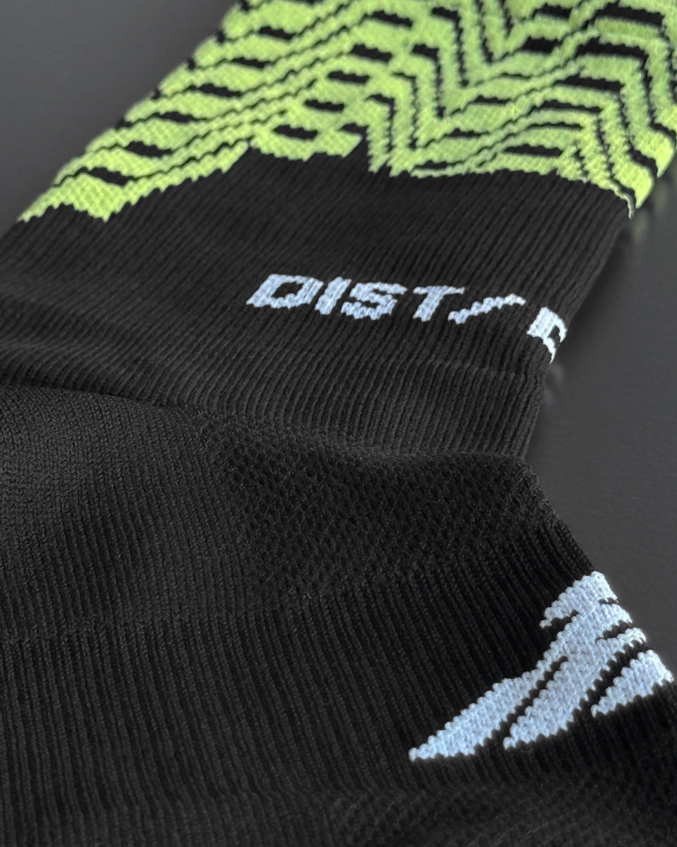 TECHNO SPEED Sock - Black/Olive/Neon