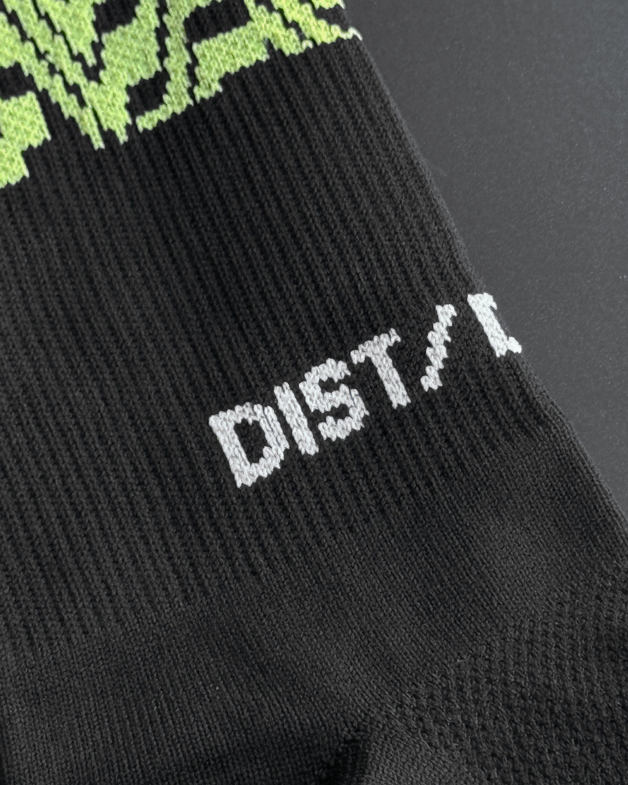 TECHNO SPEED Sock - Black/Olive/Neon