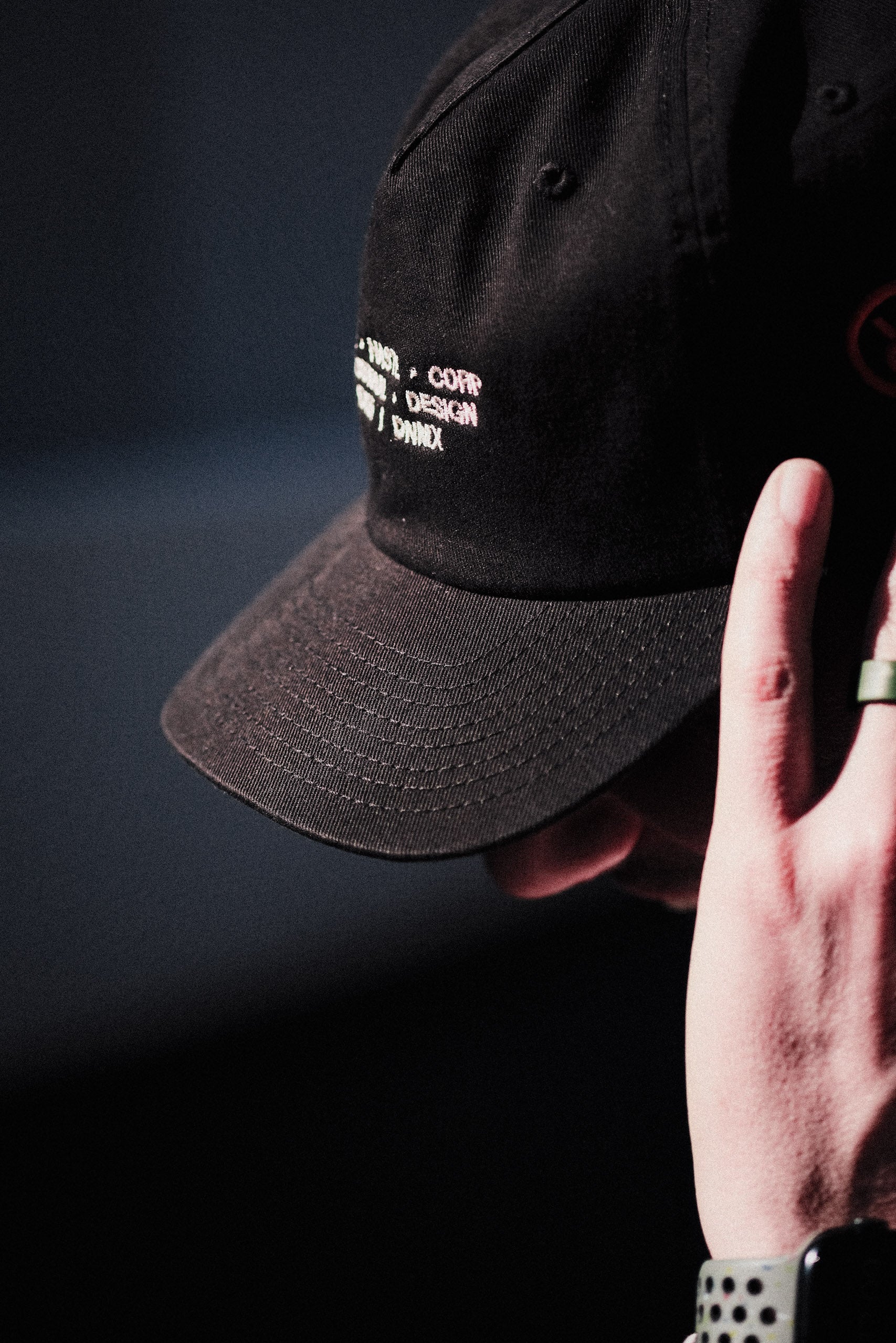 HASTE x DIST / DNMX HEADGEAR 5-Panel Unstructured Black